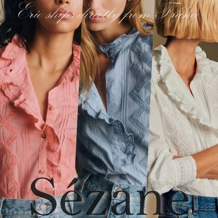 ホワイト（白）系 SEZANE(セザンヌ) ブラウス・シャツ(レディース