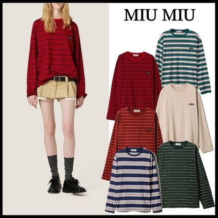 ボーダー MiuMiu(ミュウミュウ) トップス(レディース) - ブランド通販