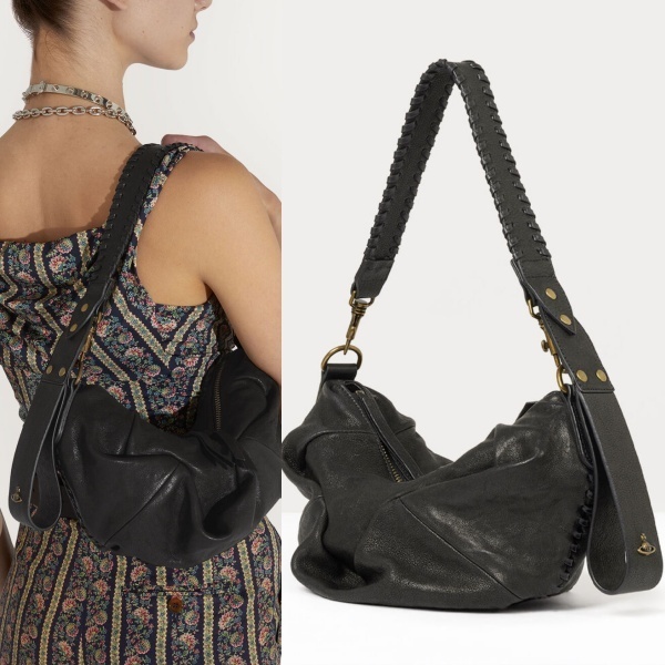 ☆ vivienne westwood Agnes レザー ショルダーバッグ (S