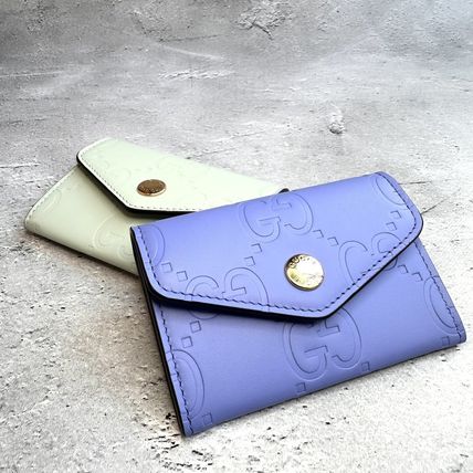 ブルー（青）系 GUCCI(グッチ) カードケース・名刺入れ(レディース