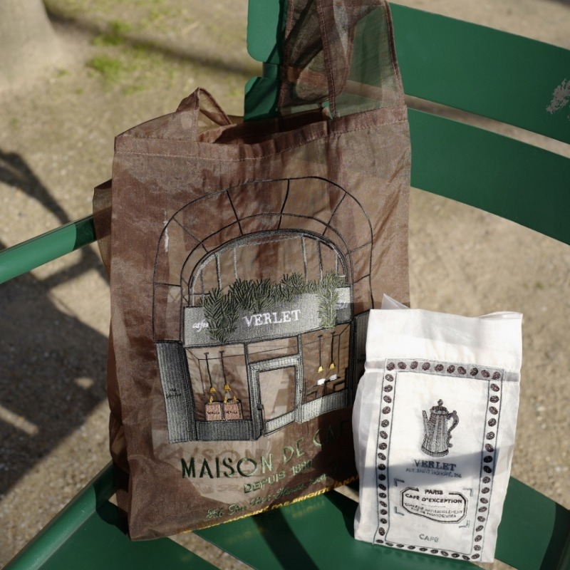 ☆パリ限定☆【ブリジットタナカ】カフェ ヴェルレ コラボトート