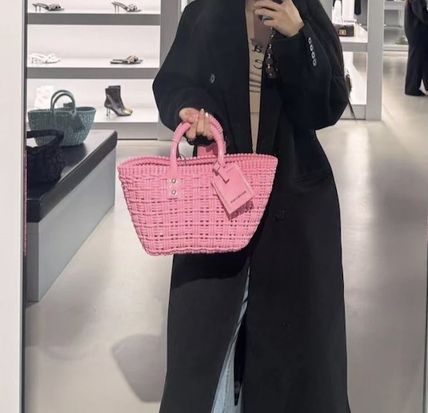 ss ピンク系 BALENCIAGA(バレンシアガ) かごバッグ(レディース