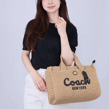 ベージュ系 Coach(コーチ) かごバッグ(レディース) - ブランド通販のBUYMA