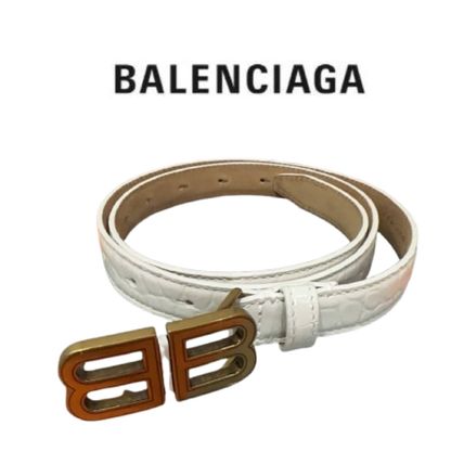 ホワイト（白）系 BALENCIAGA(バレンシアガ) ベルト(レディース