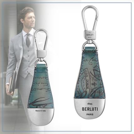ブルー（青）系 Berluti(ベルルッティ) キーケース・キーリング(メンズ