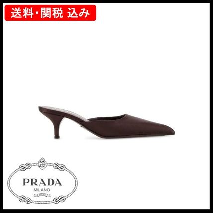 サテン PRADA(プラダ) サンダル・ミュール(レディース) - ブランド通販