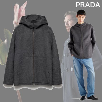 グレー（灰色）系 S PRADA(プラダ) コートその他(メンズ) - 海外通販の