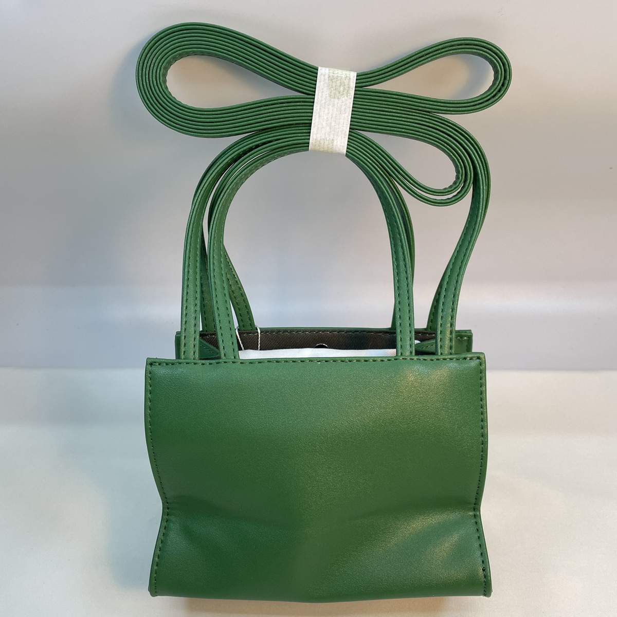 即お届け TELFAR スモール ショッピング バッグ Leaf リーフ 緑