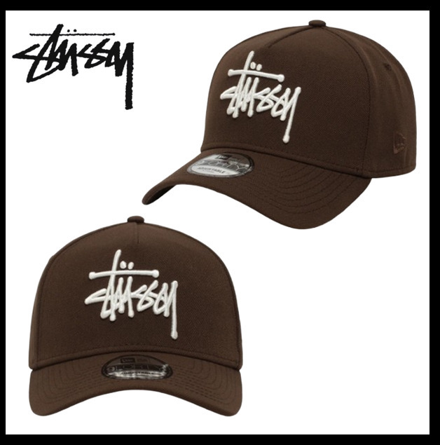 ☆関税込☆Stussy☆NEW ERA 9FORTY BASIC STRAPBACK☆Brown (STUSSY