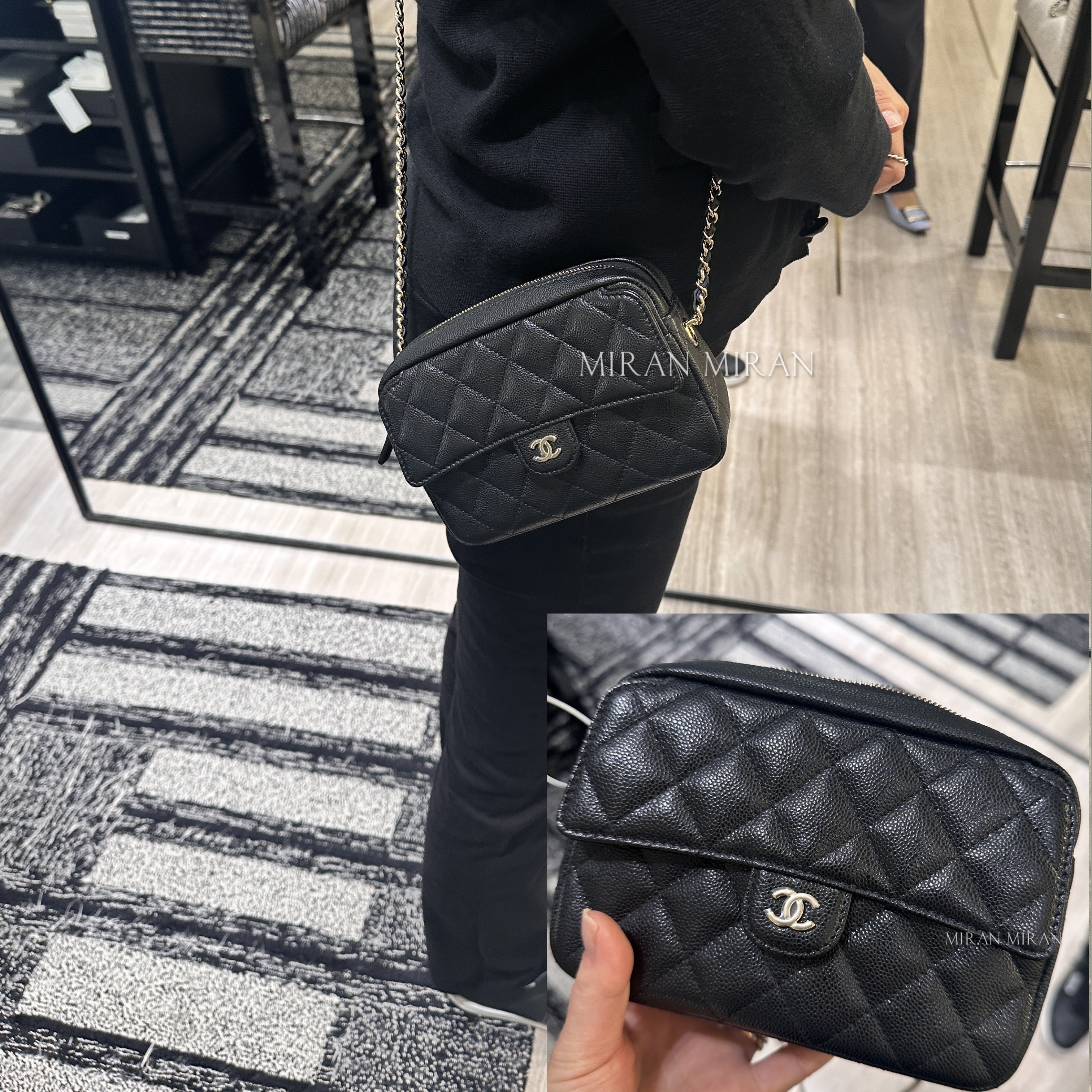 CHANEL】ターンロック フラップショルダーバッグAP4425 B10583 (CHANEL