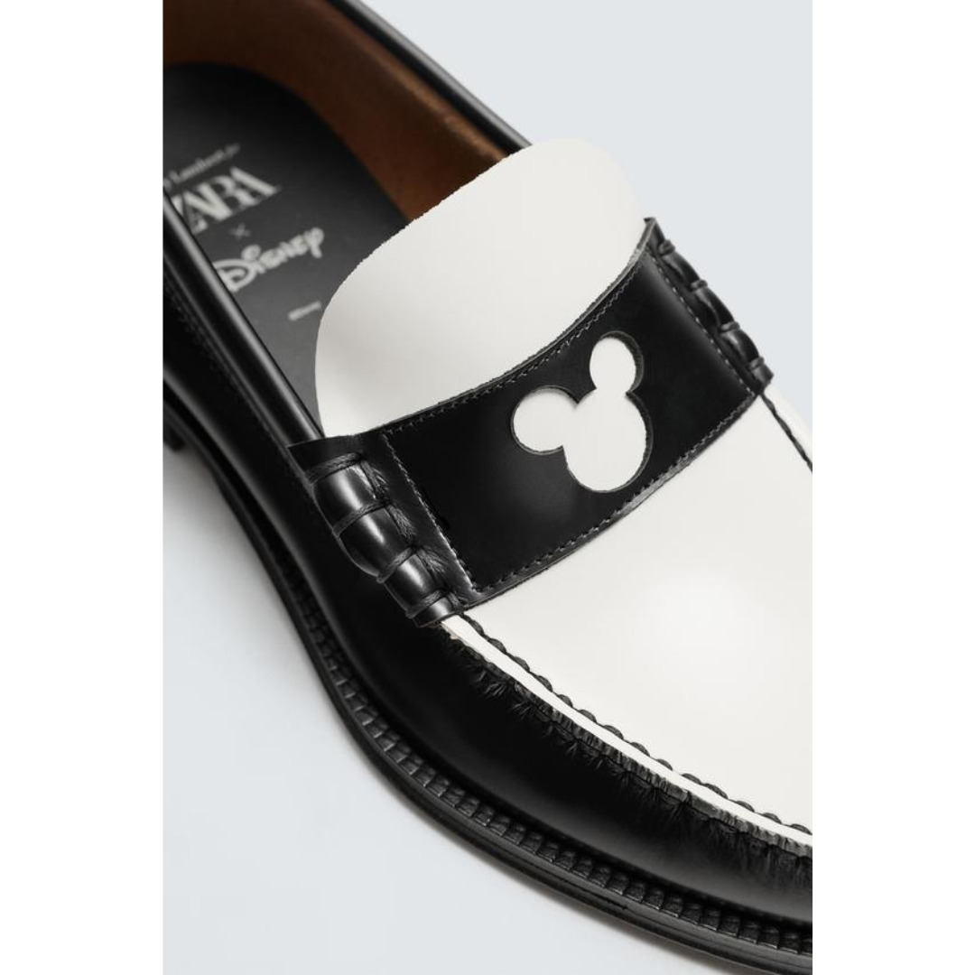 ZARA］レザーローファー HARRY LAMBERT FOR ZARA X DISNEY (ZARA