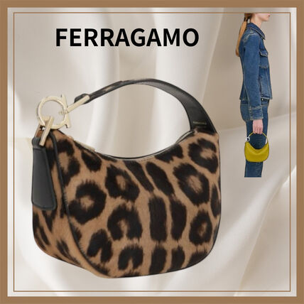 レオパード（ヒョウ柄） FERRAGAMO(フェラガモ) ハンドバッグ