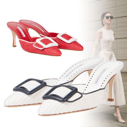 レッド（赤）系 25cm Manolo Blahnik(マノロブラニク) サンダル