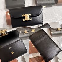 CELINE】トリオンフフラップ付きロングカードホルダー (CELINE/カード