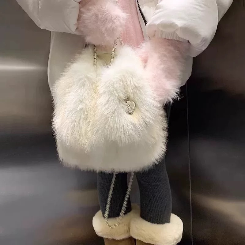 the barnnet ファードローストリングバックパック アイボリー org.jpg