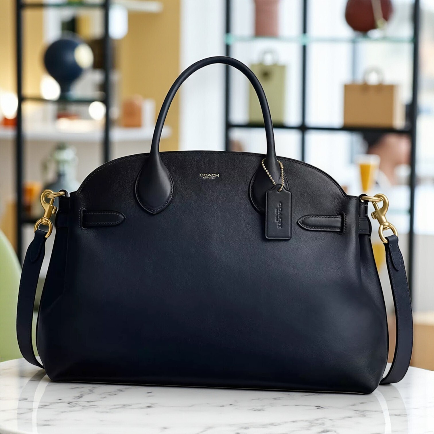 エレガント【Coach】ソフトエンパイア キャリーオールバッグ40 (Coach