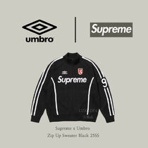 Supreme x Umbro】 Zip Up Sweater Black 25SS ☆正規品 (UMBRO