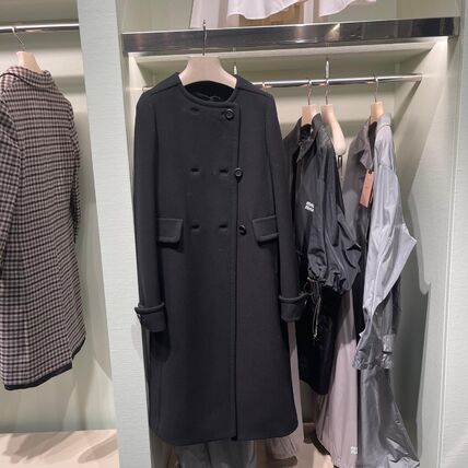 ブラック（黒）系 MiuMiu(ミュウミュウ) コート(レディース