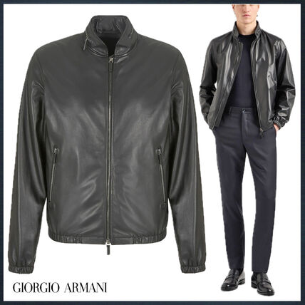 GIORGIO ARMANI(ジョルジオアルマーニ) レザージャケット(メンズ