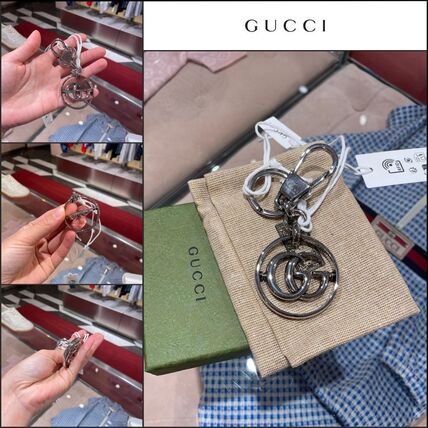 シルバー（銀色）系 GUCCI(グッチ) キーホルダー・キーリング