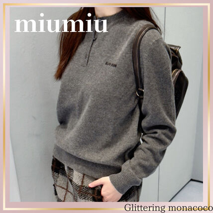 グレー（灰色）系 M MiuMiu(ミュウミュウ) ニット・セーター