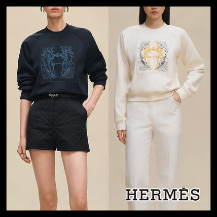 ホワイト（白）系 HERMES(エルメス) スウェット・トレーナー