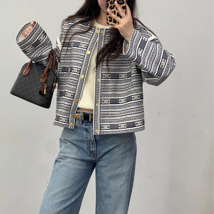 ネイビー（紺）系 CELINE(セリーヌ) カーディガン(レディース