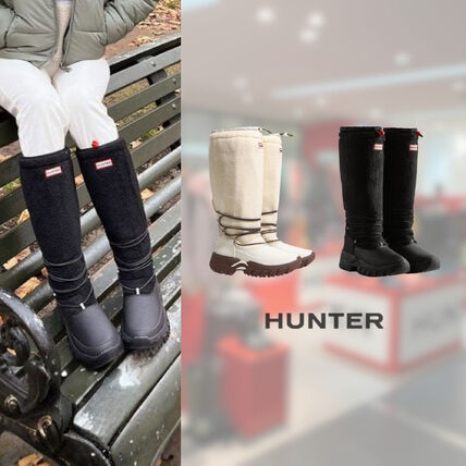 ホワイト（白）系 HUNTER(ハンター) ロングブーツ(レディース