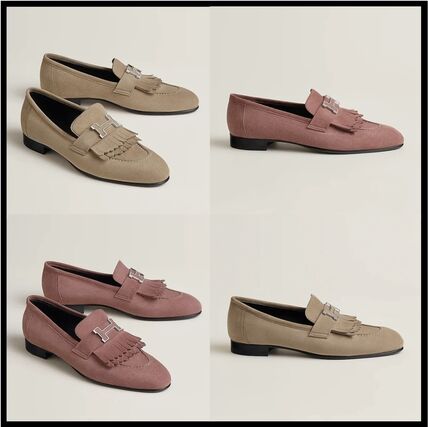 モカシン ピンク系 HERMES(エルメス) 靴・シューズ(レディース