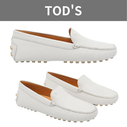 ホワイト（白）系 TOD'S(トッズ) ローファー・オックスフォード