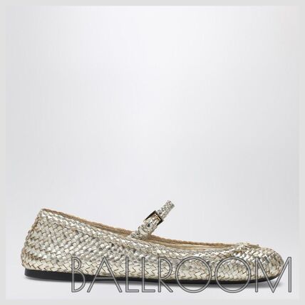 ゴールド（金色）系 PRADA(プラダ) フラットシューズ(レディース