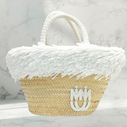 ラタン 籐 MiuMiu(ミュウミュウ) かごバッグ(レディース) - ブランド