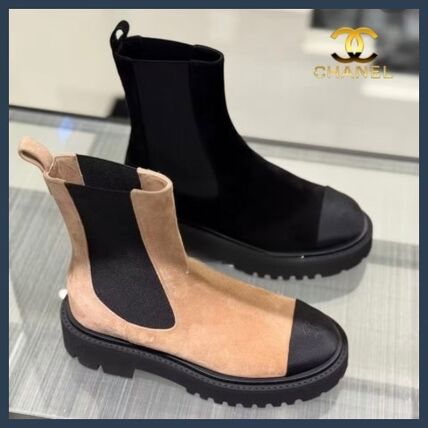 スエード CHANEL(シャネル) ブーツ(レディース) - ブランド通販のBUYMA