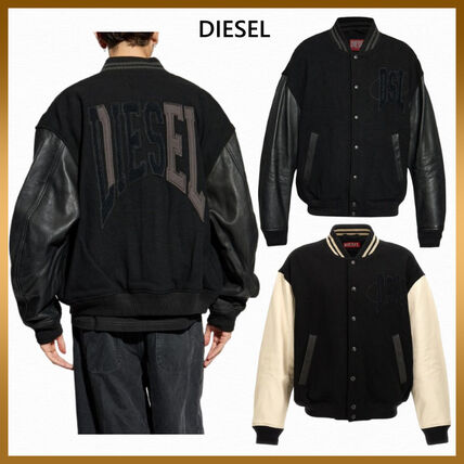 異素材ミックス DIESEL(ディーゼル) スタジャン(メンズ) - ブランド