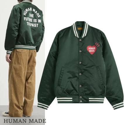 グリーン（緑）系 HUMAN MADE(ヒューマンメイド) スタジャン(メンズ