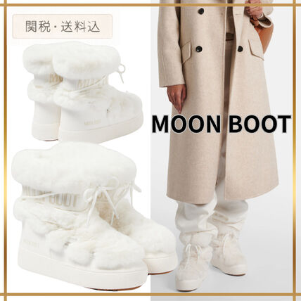 ホワイト（白）系 MOON BOOT(ムーンブーツ) ブーツ(レディース