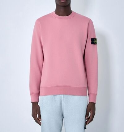 ピンク系 L STONE ISLAND(ストーンアイランド) スウェット・トレーナー