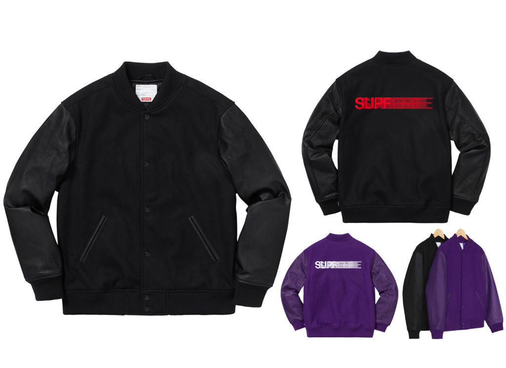 Supreme Motion Logo Varsity Jacket Purple シュプリーム ロゴ