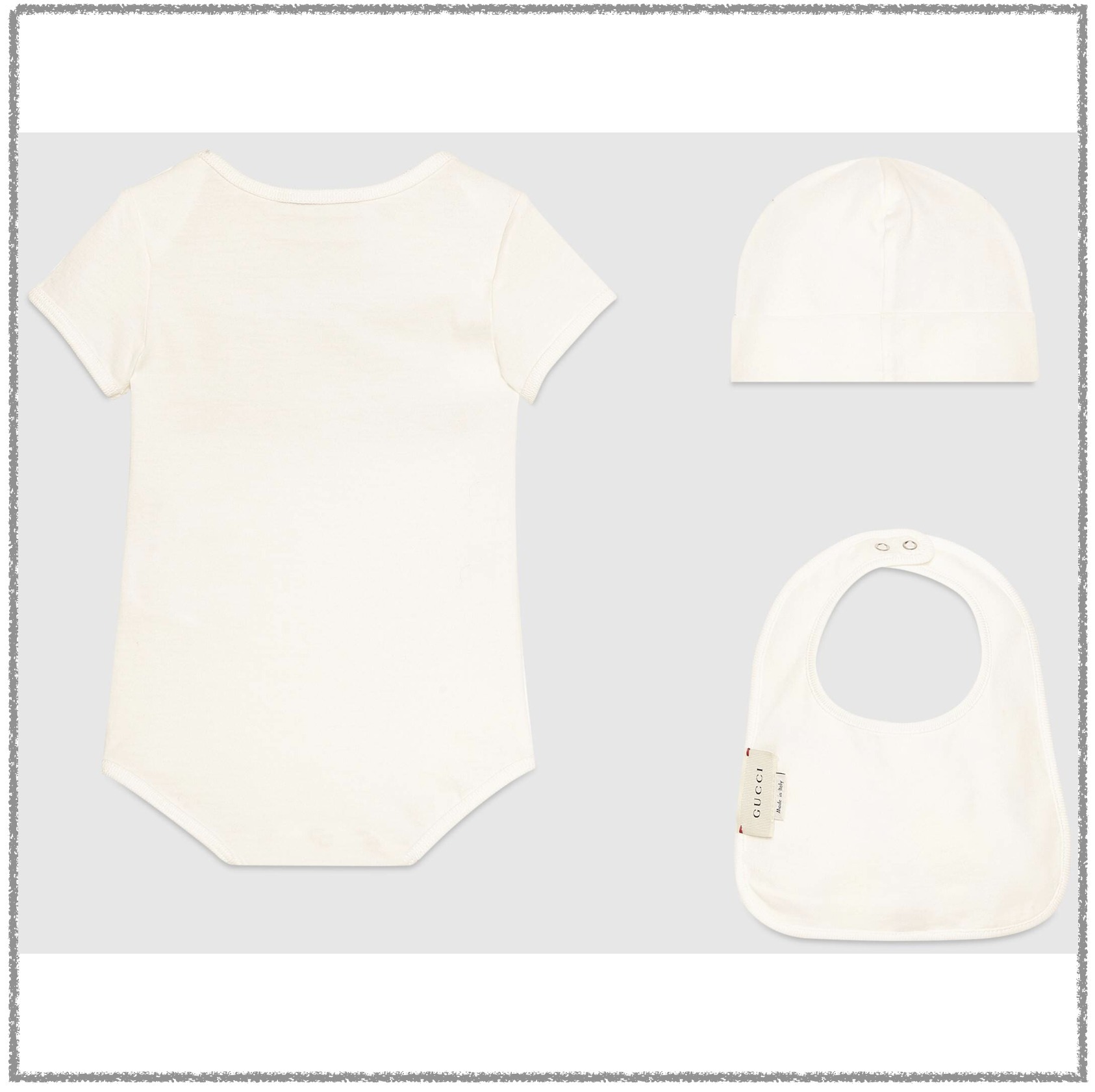 GUCCI]*Baby Gucci logo*ベビーロゴ入コットン ギフトセット (GUCCI
