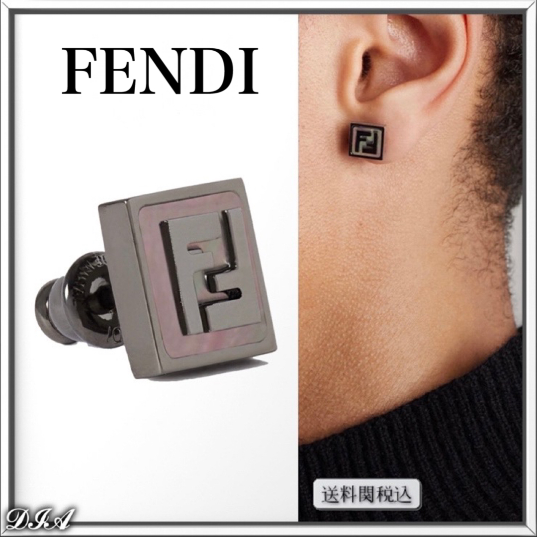 FENDI FF ロゴ スタッド シングルピアス 人気 (FENDI/ピアス) 70425103