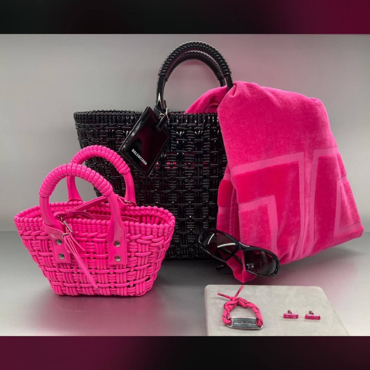 Balenciaga Bistro ビストロ ストラップ付きバスケット XXS