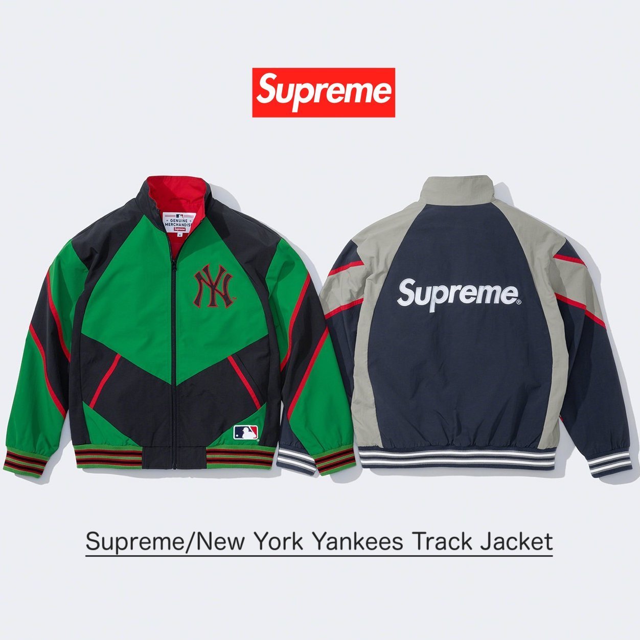 FW21 Supreme New York Yankees Track Jacket - ヤンキース (Supreme
