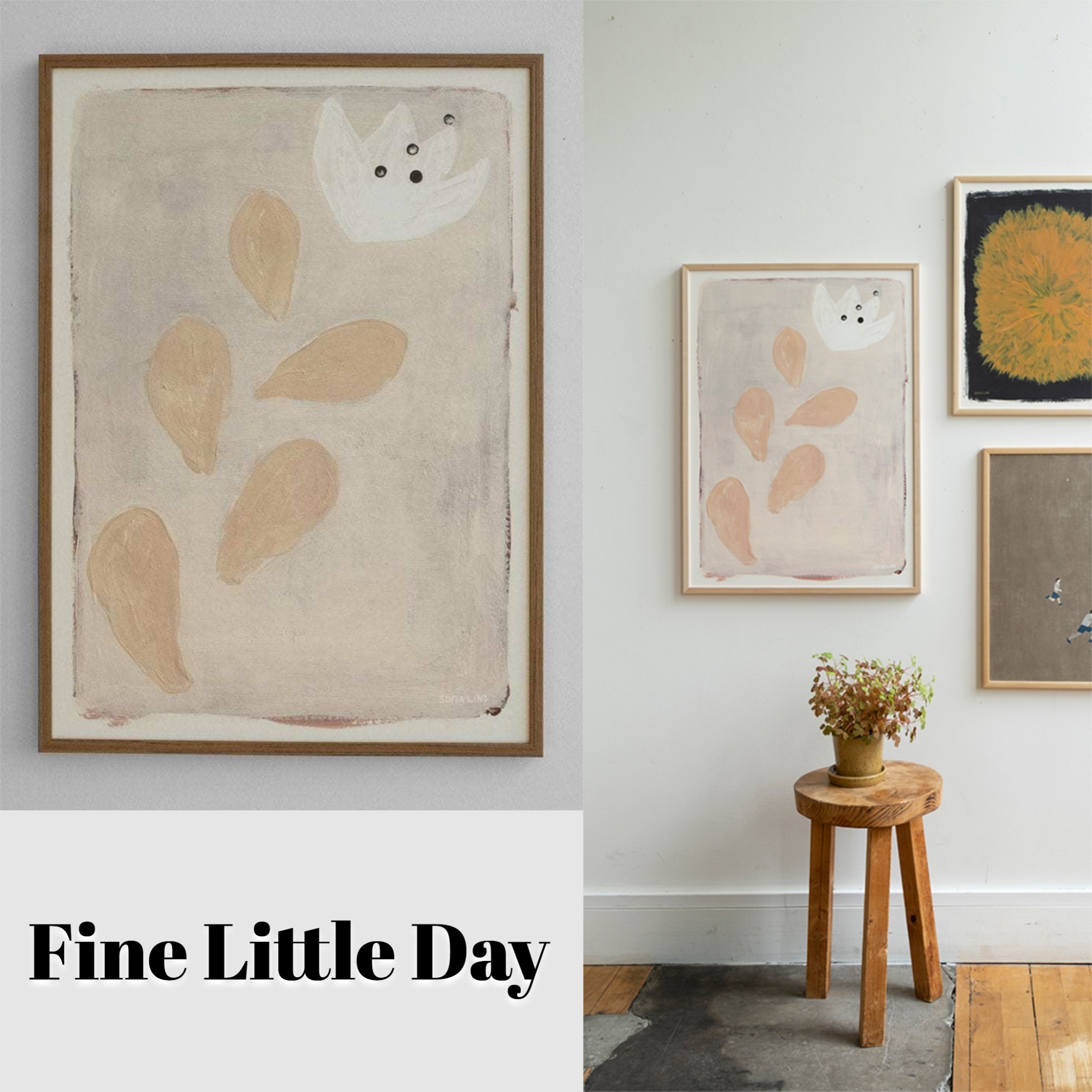 Fine Little Day】国内発送 北欧 FLOWER ポスター 50×70cm (Fine