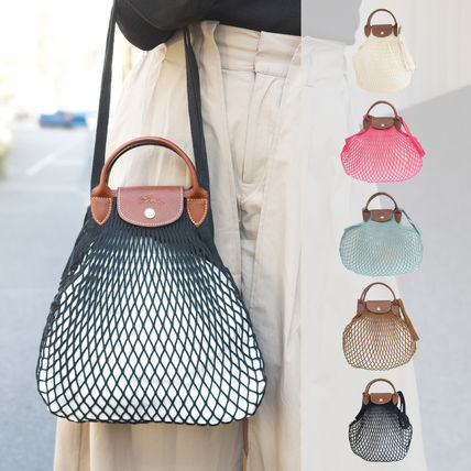 巾着バッグ ピンク系 Longchamp(ロンシャン) バッグ・カバン