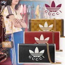 GUCCI adidas グッチ アディダス チェーン ウォレット (GUCCI/長財布