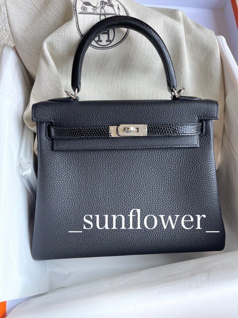 エルメス ケリー Kelly25 タッチ ノワール/シルバー金具 (HERMES