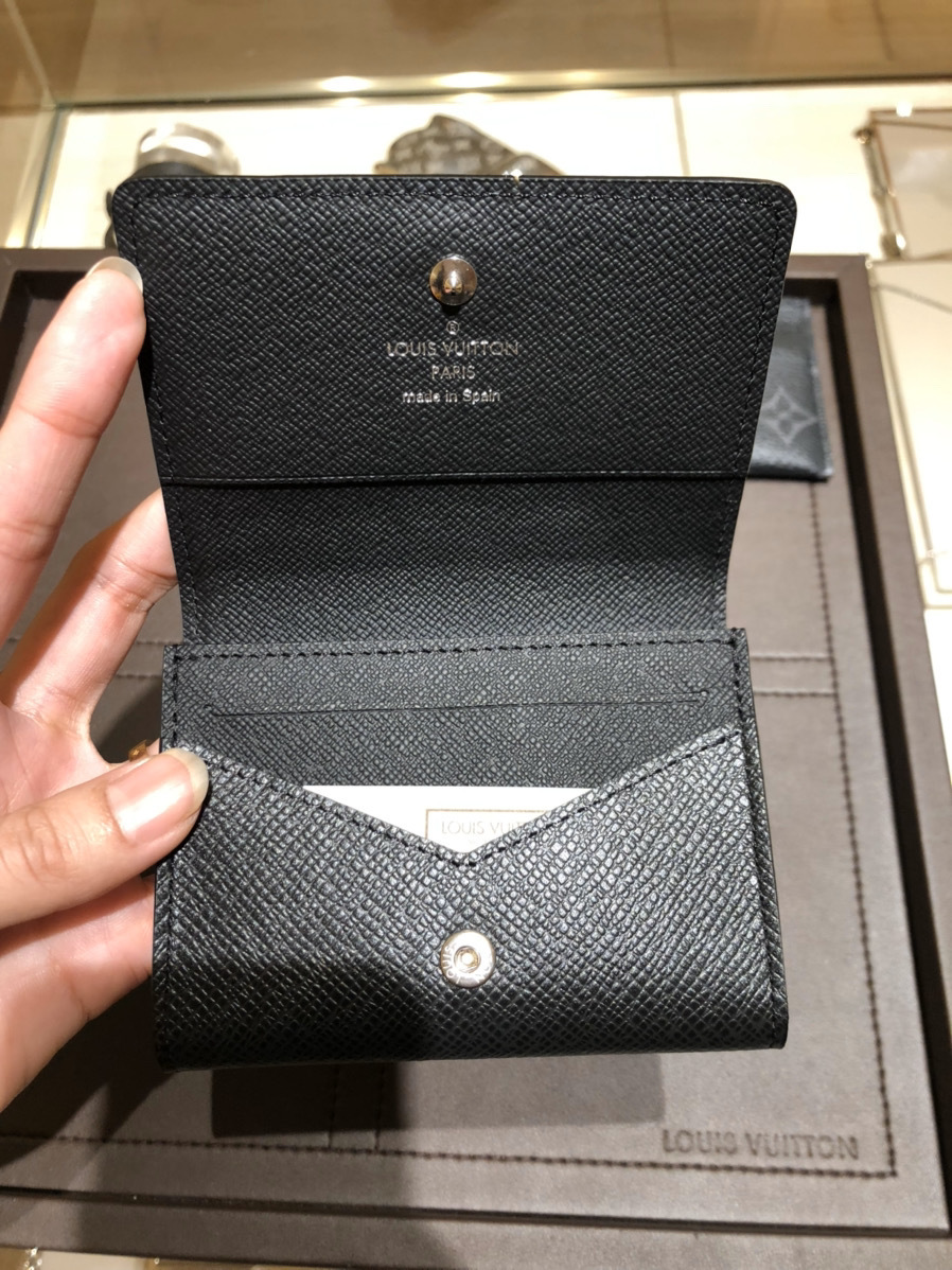 すぐ届く Louis Vuitton タイガ 名刺入れ カードケース ブラック