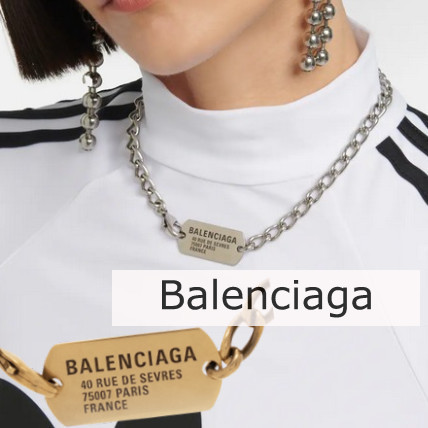 23AW】BALENCIAGA Logo tag ロゴ タグブ ネックレス ギフト