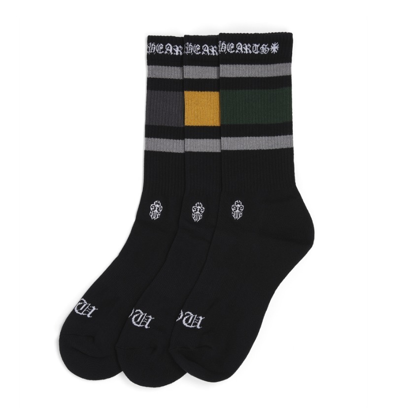 CHROME HEARTS クロムハーツ ソックス 靴下 3足セット (CHROME HEARTS