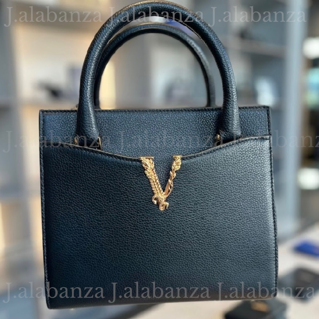 ヴェルサーチェ☆Vロゴレザーバック (VERSACE/ハンドバッグ) 99647741